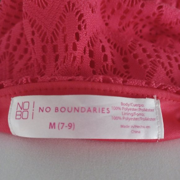 WOMEN'S CUFF DRESS/MEDIUM SIZE (7/9) / CORAL COLOR / NOBOUNDARIES BRAND - Picture 11 of 12